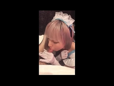 ❤️ Japanse Idool [mayuka], Frans dienstmeisje kostuum, deel 1, pijpen en aftrekken met lotion ️❌ Super sex at us